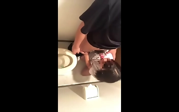 Experience the Allure of a Luscious MILF in a Bathroom Blowjob and Sticky Love Sex on the Futon